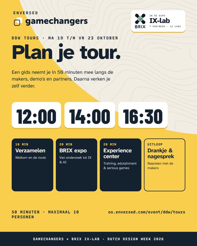 Stilstaand beeld uit Post: plan je tour